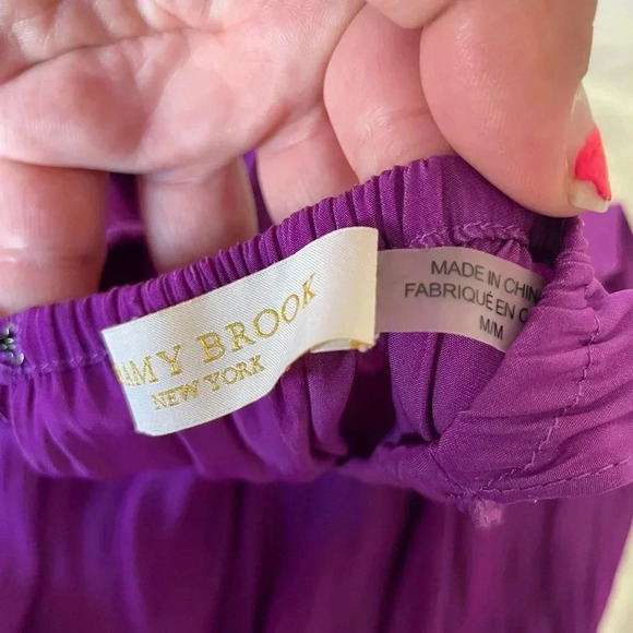 Ramy Brooke violet ruched top - Picture 5 of 7